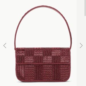 STAUD Tommy Beaded Bag in Pinot